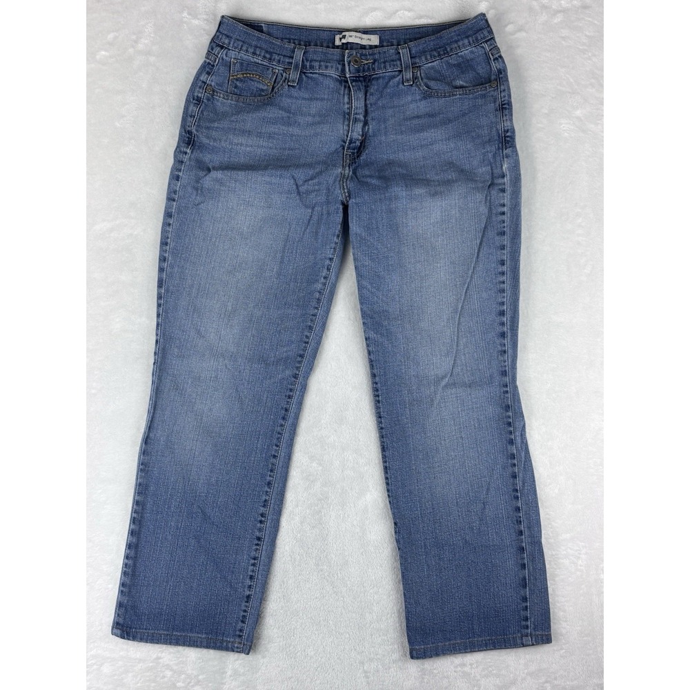 Levi's‎ 505 Womens Jeans Straight Leg Mid Rise Jeans Medium Wash Size 12M